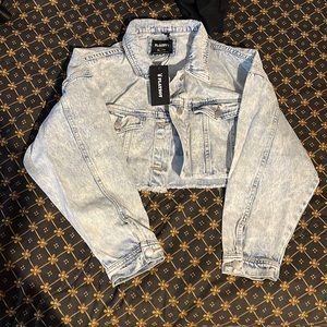 NWT PLAYBOY cropped jean jacket OPEN TO OFFERS
